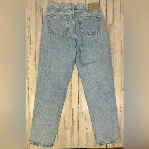 VTG 90s GAP Jeans Easy Fit USA Made Mens 34x34 Medium Wash Straight High Waist - Picture 10 of 12